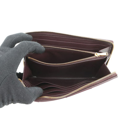 Bottega Veneta Wallet Maxi Intrecciato Zip Around Leather