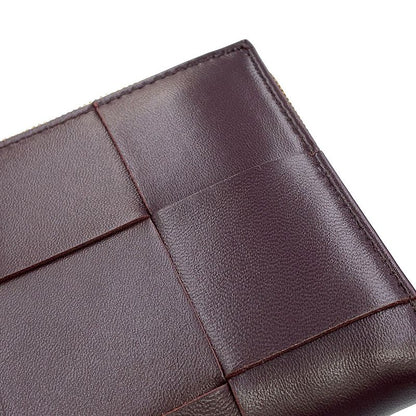 Bottega Veneta Wallet Maxi Intrecciato Zip Around Leather