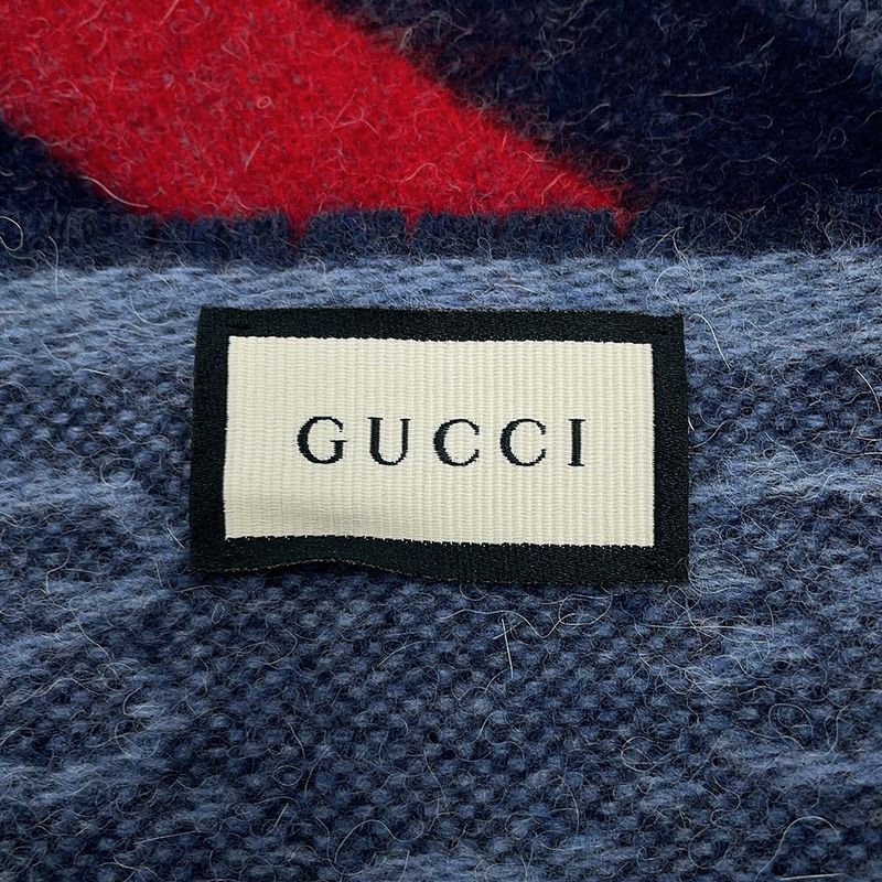 Gucci Scarf Webbing Scarves Blue