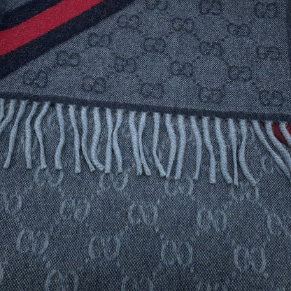 Gucci Scarf Webbing Scarves Blue