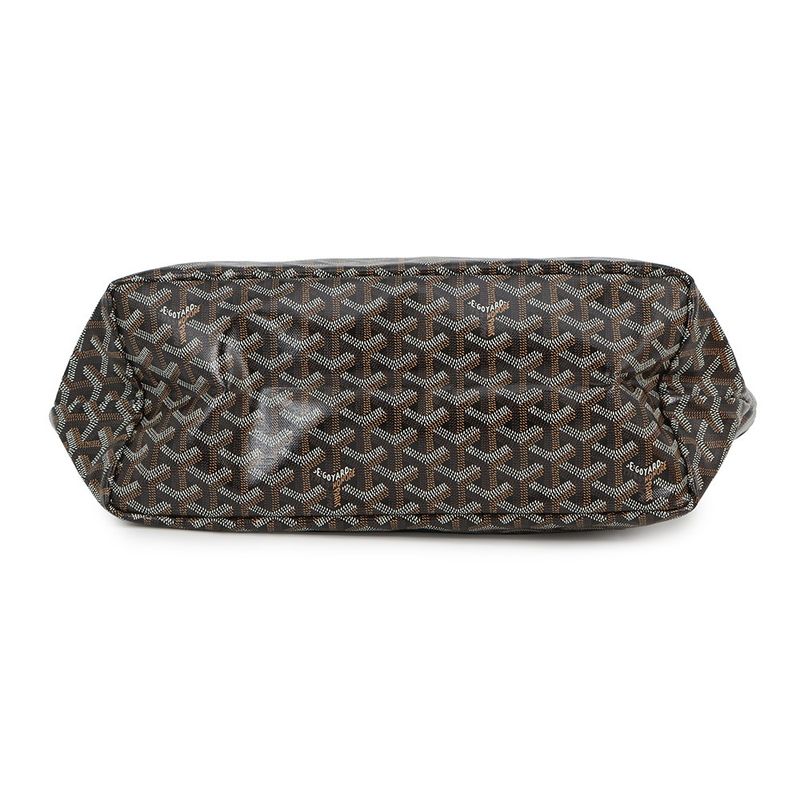 Goyard Tote Saint Louis PM Leather Black with Pouch