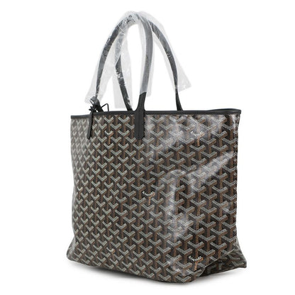 Goyard Tote Saint Louis PM Leather Black with Pouch