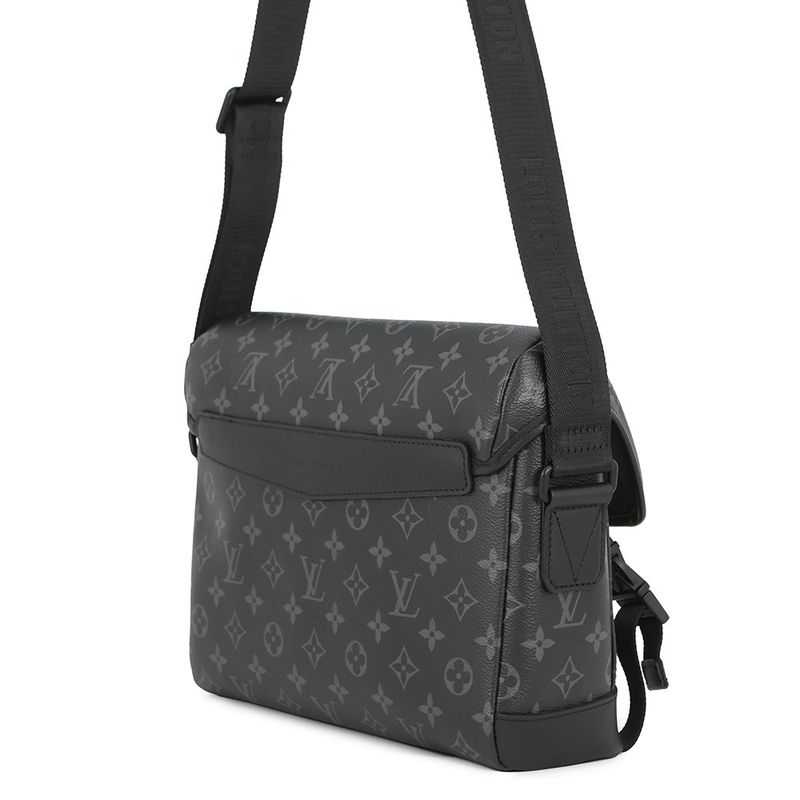 Louis Vuitton Shoulder Bag Monogram Eclipse Messenger Voyage PM Black