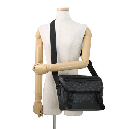 Louis Vuitton Shoulder Bag Monogram Eclipse Messenger Voyage PM Black