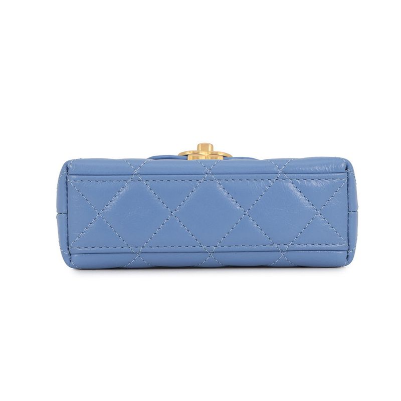 Chanel Chain Shoulder Bag Quilted CC Logo Leather