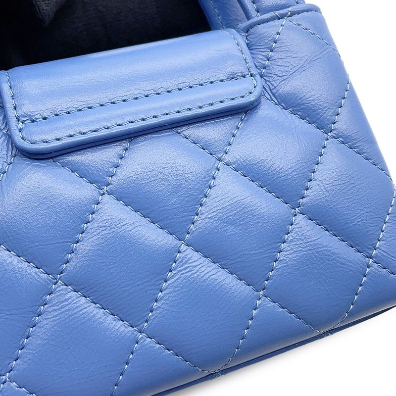 Chanel Chain Shoulder Bag Quilted CC Logo Leather