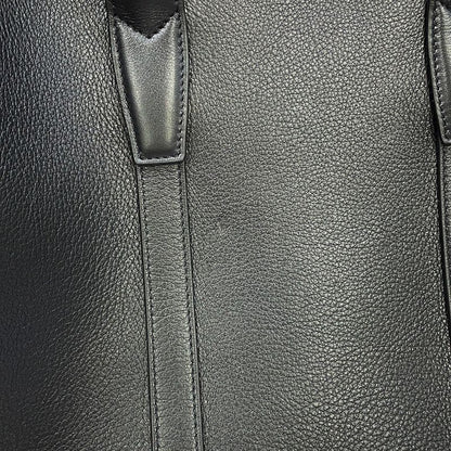 Celine Tote Cabas Marake Sapurkaf Leather Black 2-Way