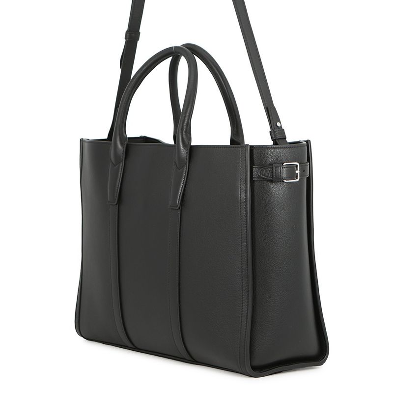 Celine Tote Cabas Marake Sapurkaf Leather Black 2-Way