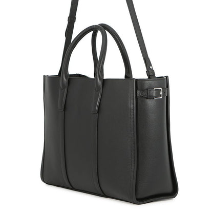 Celine Tote Cabas Marake Sapurkaf Leather Black 2-Way