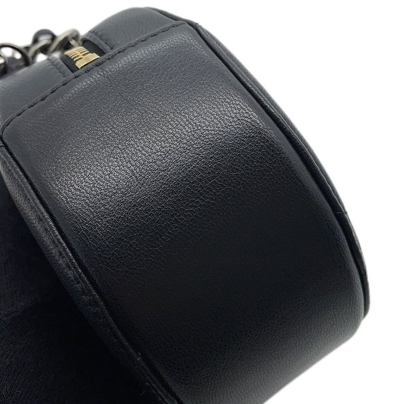 Chanel Chain Shoulder Bag 19 Quilted CC Logo Lambskin Black