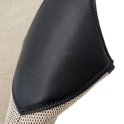 Gucci Shoulder Bag Canvas Leather B Bag Tote Black