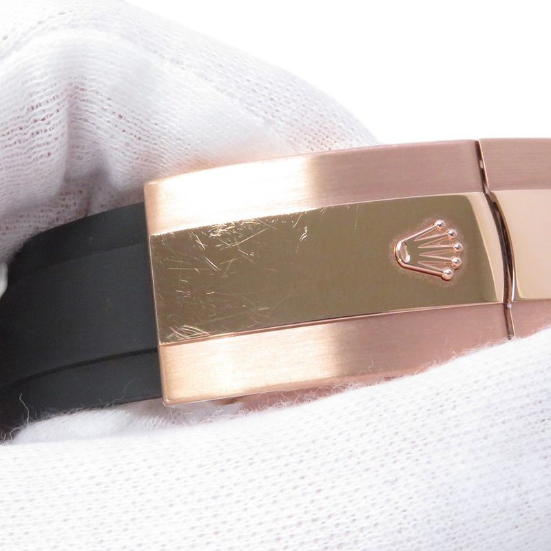 Rolex Sky Pink Gold Roulette Watch Chocolate Dial