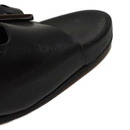 Balenciaga Sandals 39 Black Leather