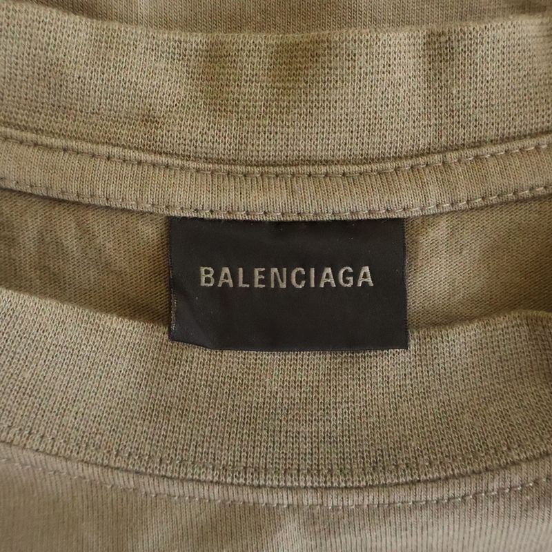 Balenciaga the World Food Programme Cotton Crew Neck Short Sleeve T-Shirt Brown