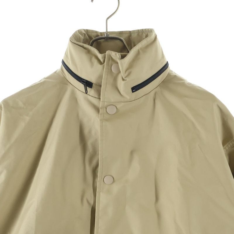 Balenciaga Back Logo Windbreaker Nylon Jacket Beige