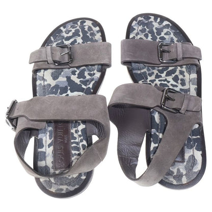 Louis Vuitton Sandals Slippers Suede Leopard Print