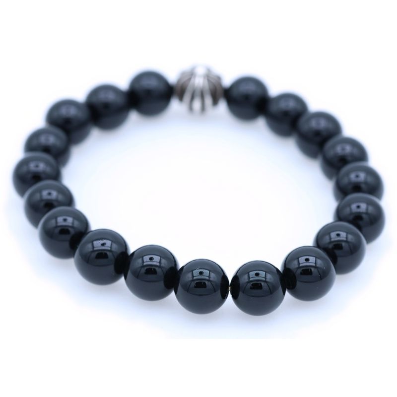 Chrome Hearts Bead Bracelet Black