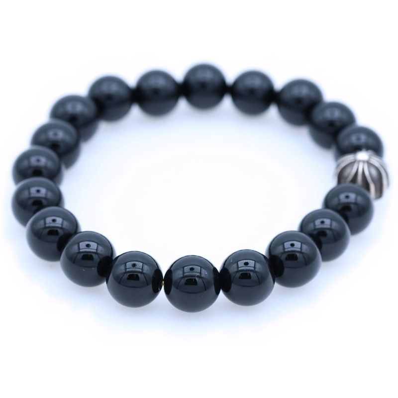 Chrome Hearts Bead Bracelet Black