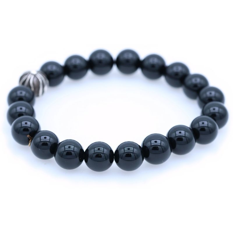 Chrome Hearts Bead Bracelet Black