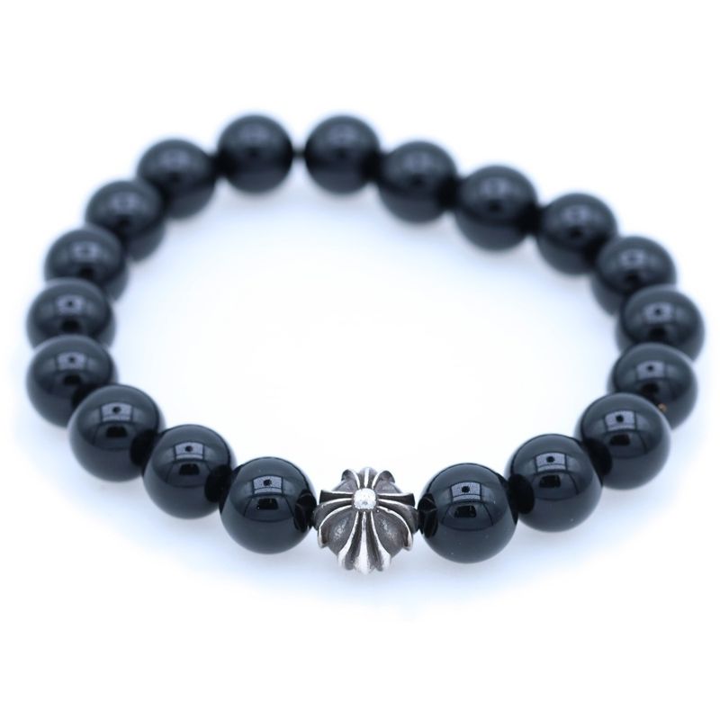 Chrome Hearts Bead Bracelet Black