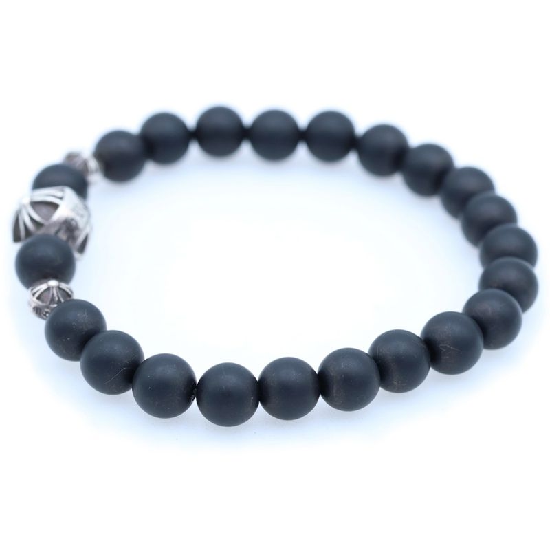 Chrome Hearts Bead Bracelet Black