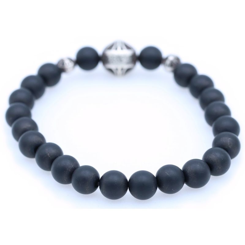 Chrome Hearts Bead Bracelet Black
