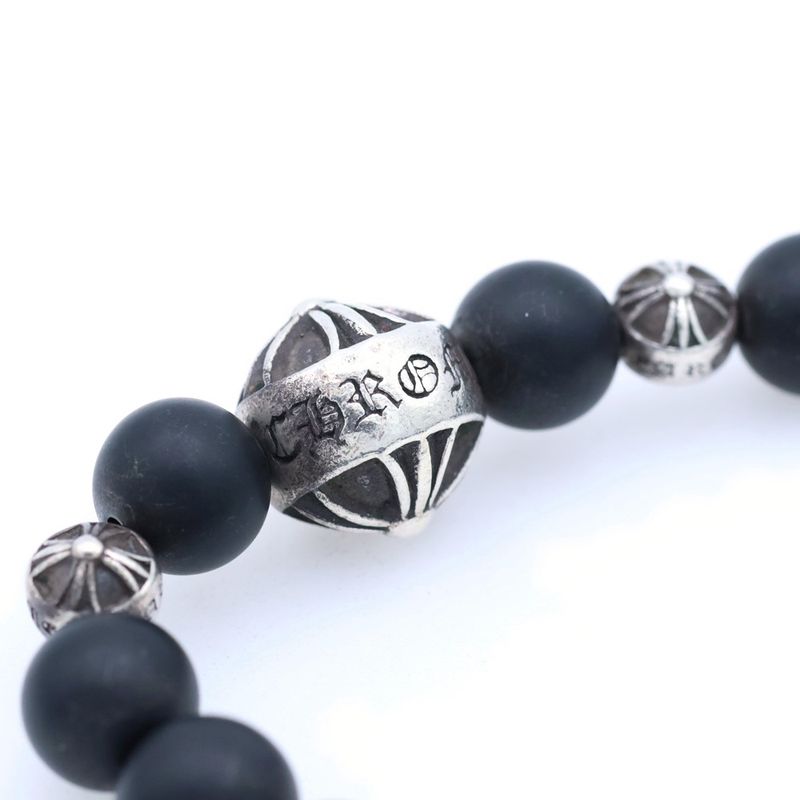 Chrome Hearts Bead Bracelet Black
