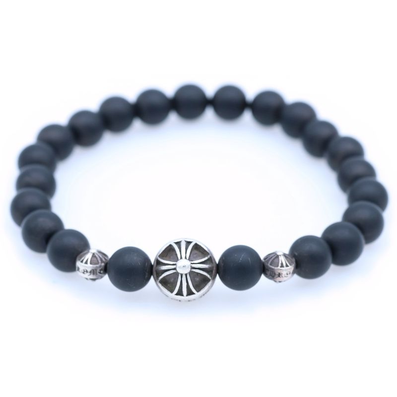 Chrome Hearts Bead Bracelet Black