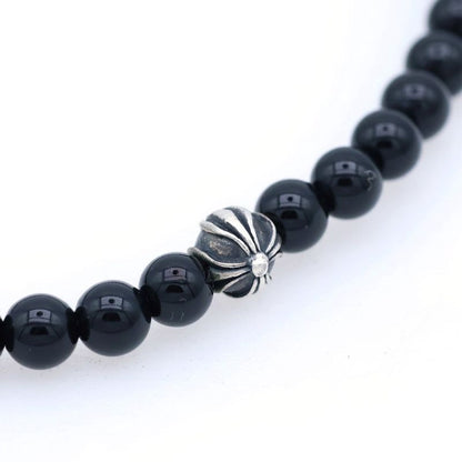 Chrome Hearts Bead Bracelet Black Silver