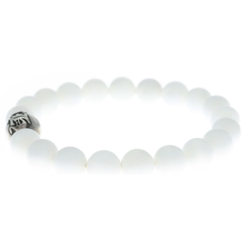 Chrome Hearts Bead Bracelet White
