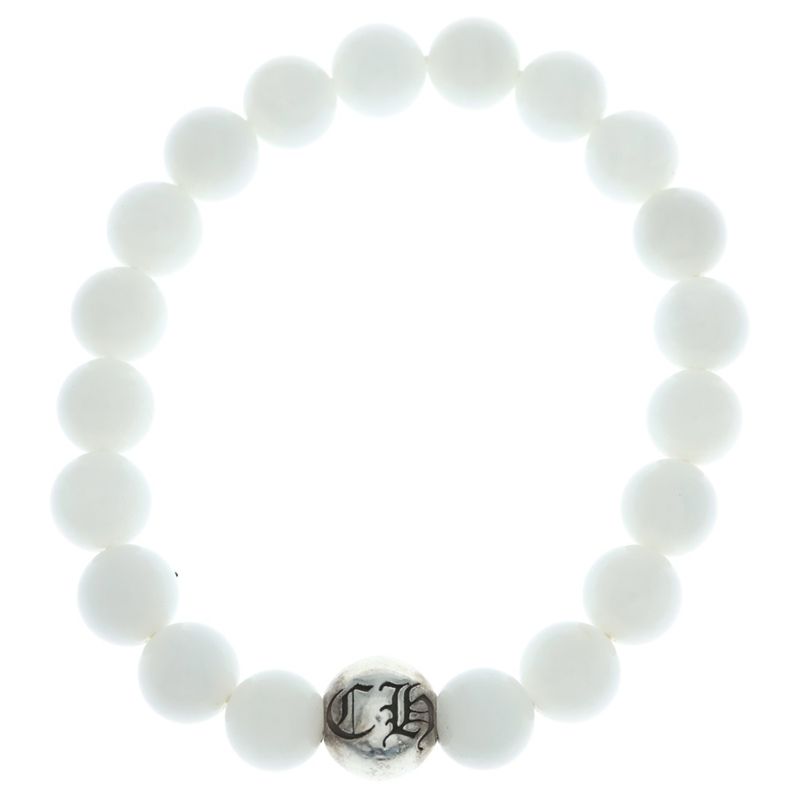 Chrome Hearts Bead Bracelet White