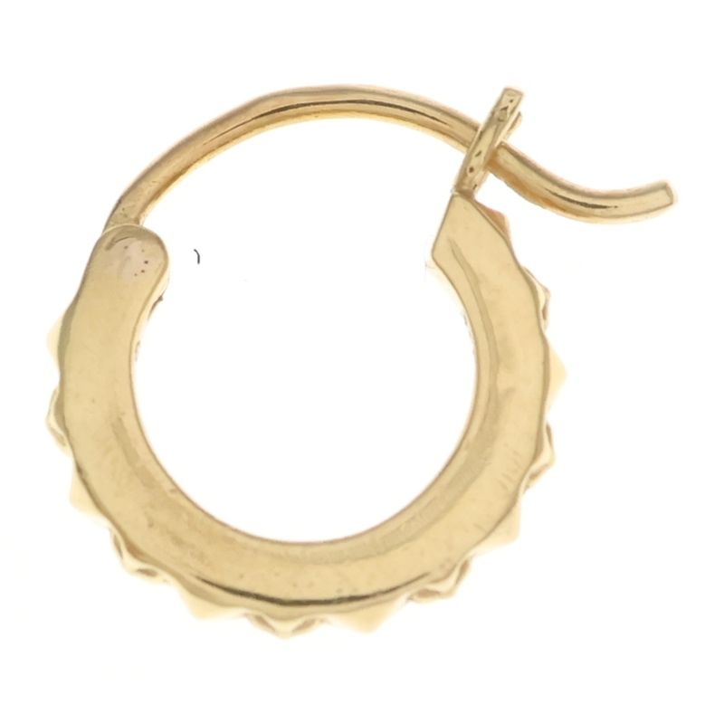 Chrome Hearts 22k Tiny Tfp Hoop Earrings Gold