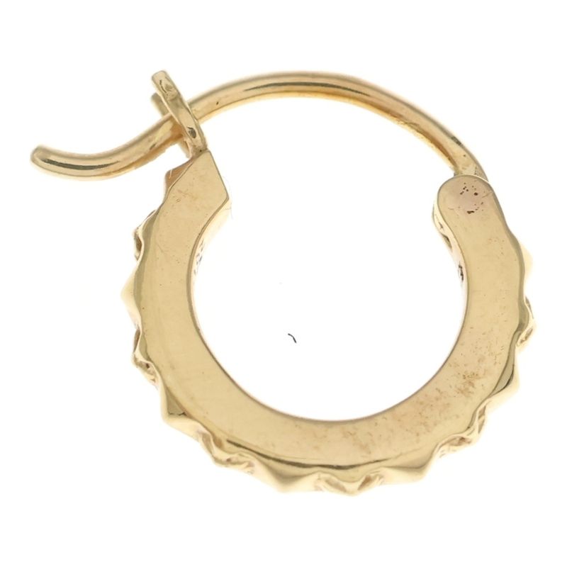 Chrome Hearts 22k Tiny Tfp Hoop Earrings Gold