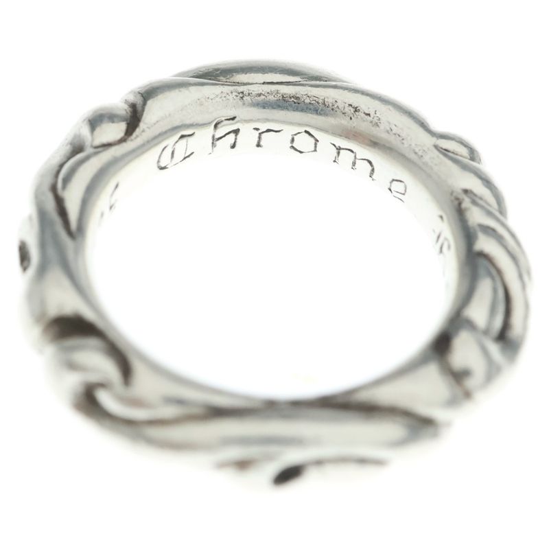 Chrome Hearts Scrl Band Scroll Ring Silver