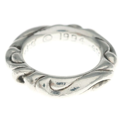 Chrome Hearts Scrl Band Scroll Ring Silver