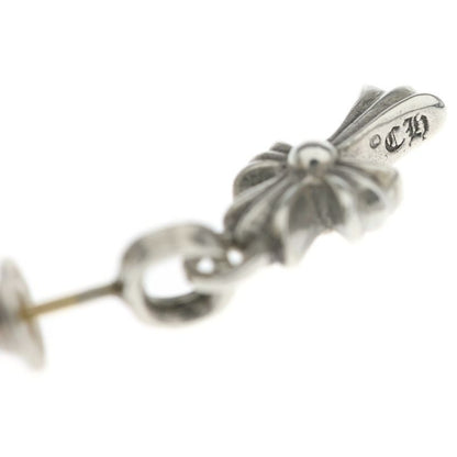 Chrome Hearts Bby Pprchn Baby Fat Cross Drop Earrings Silver