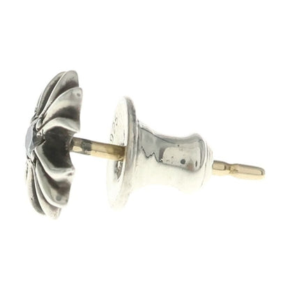 Chrome Hearts No2 CH Pls Dia CH Plus 1 Diamond Stud Earrings Silver