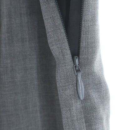 Prada Wool Plies Skirt Gray