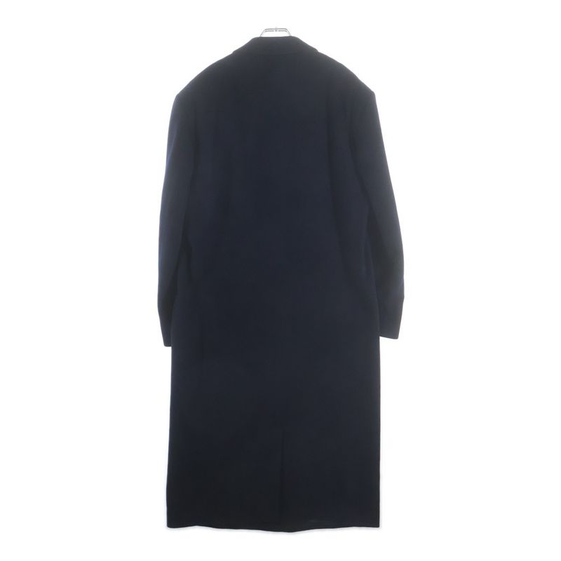 Versace Gianni Viscose Tailored Star Long Coat Jacket Navy