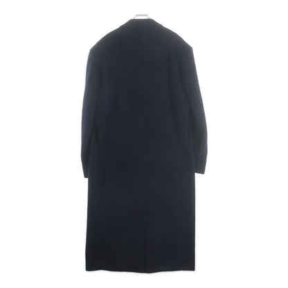 Versace Gianni Viscose Tailored Star Long Coat Jacket Navy