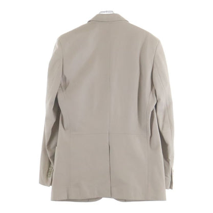 Versace Collection Lamb Leather Tailored Jacket Beige