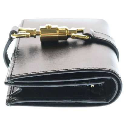 Gucci Jackie Bifold Wallet Black Leather