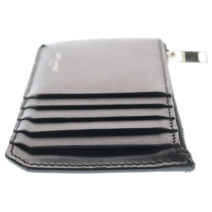 Saint Laurent Paris Front Logo Leather Fragment Card Case Black