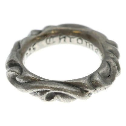 Chrome Hearts Scrl Band Scroll Ring Silver