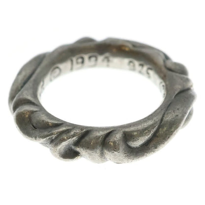 Chrome Hearts Scrl Band Scroll Ring Silver