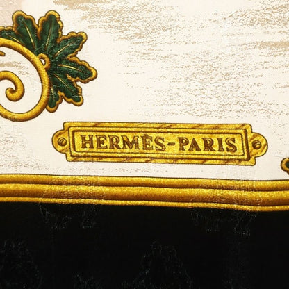 Hermes Carre 90 les Patineurs Joies Dhiver Winter Fun Scarf Black All Over
