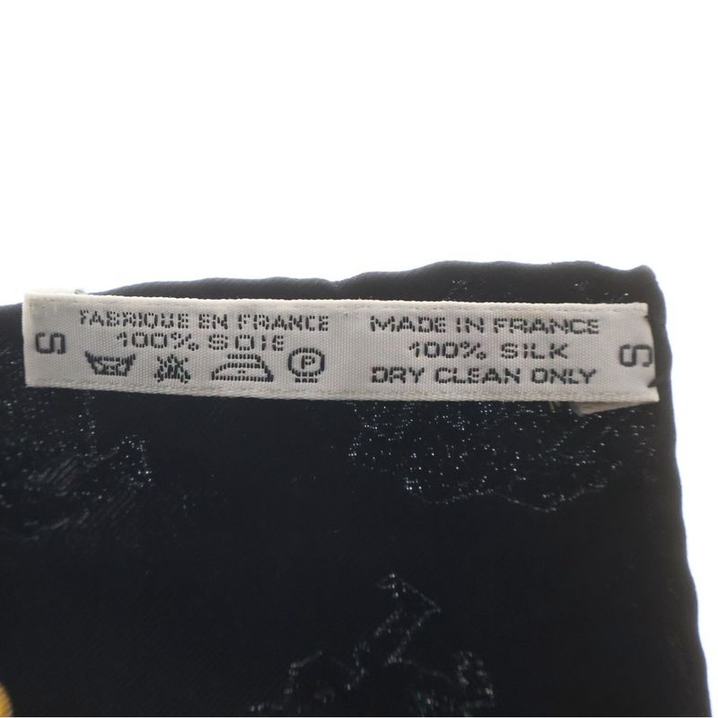 Hermes Carre 90 les Patineurs Joies Dhiver Winter Fun Scarf Black All Over