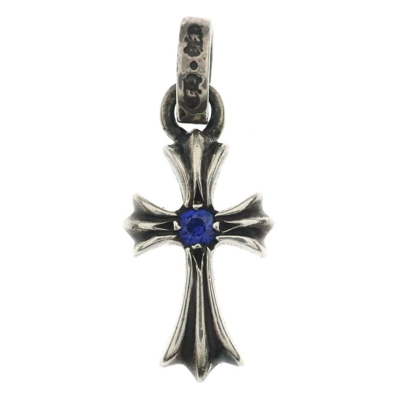 Chrome Hearts Crs Bbyfat Sap Baby Fat Cross Double Sided 1 Saffiano Pendant Top