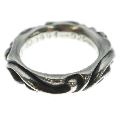 Chrome Hearts Scrl Band Scroll Ring Silver