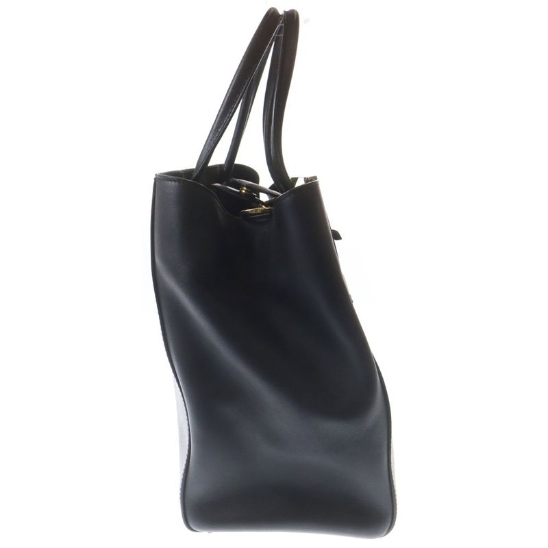 Fendi Toujour Tote Black Leather Gold